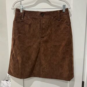 We The Free Chocolate Brown Mini Skirt